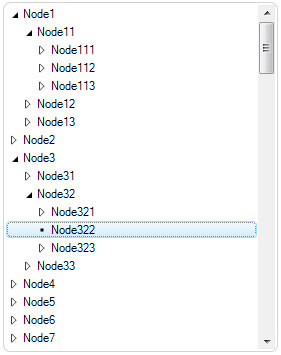 Node locked and remain collapsed only in TreeView