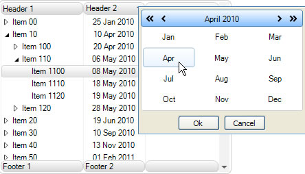 TreeListView control with DateTime filter