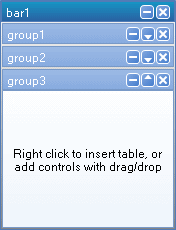 Outlook Navigation Bar in Docking Windows, Tabbed documents and Table layout for WinForms